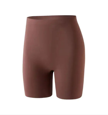 Brown shorts on a white background